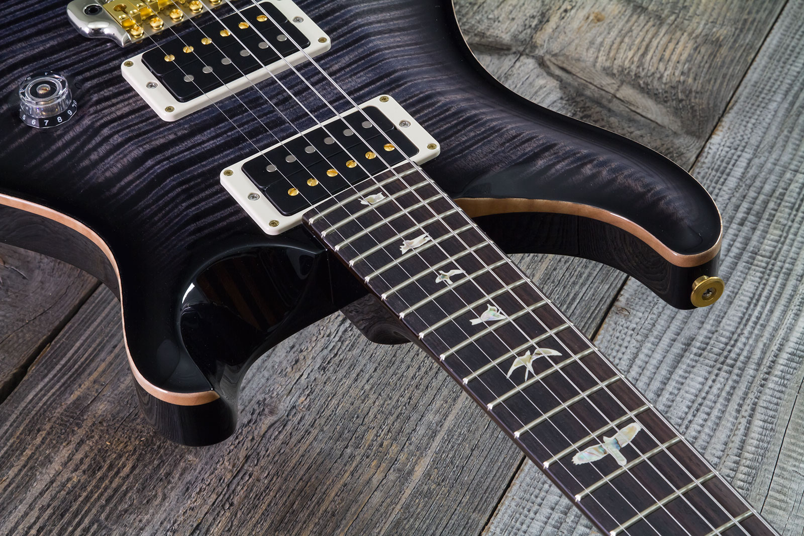 Prs Custom 24 10 Top Hand-signed Usa 2h Trem Rw #0383878 - Purple Mist - Double Cut E-Gitarre - Variation 4