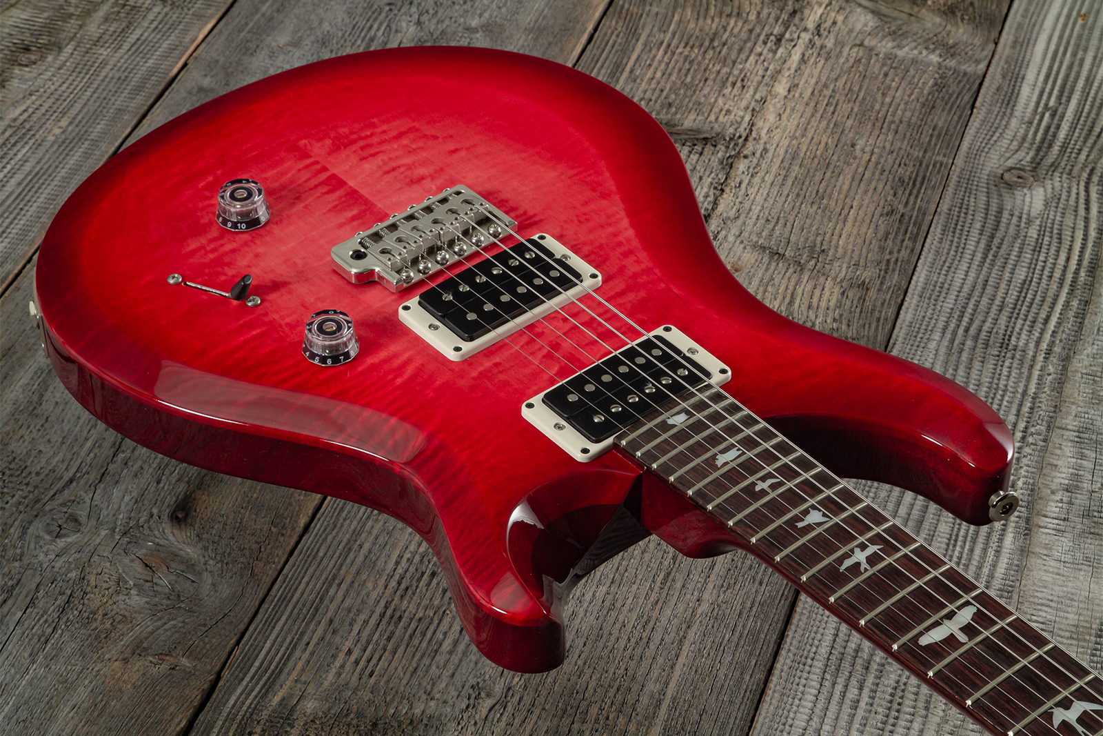 Prs Custom 24 10th Ann. S2 Ltd Usa 2h 85/15 Ht Rw - Bonni Pink Cherry Burst - Double Cut E-Gitarre - Variation 2