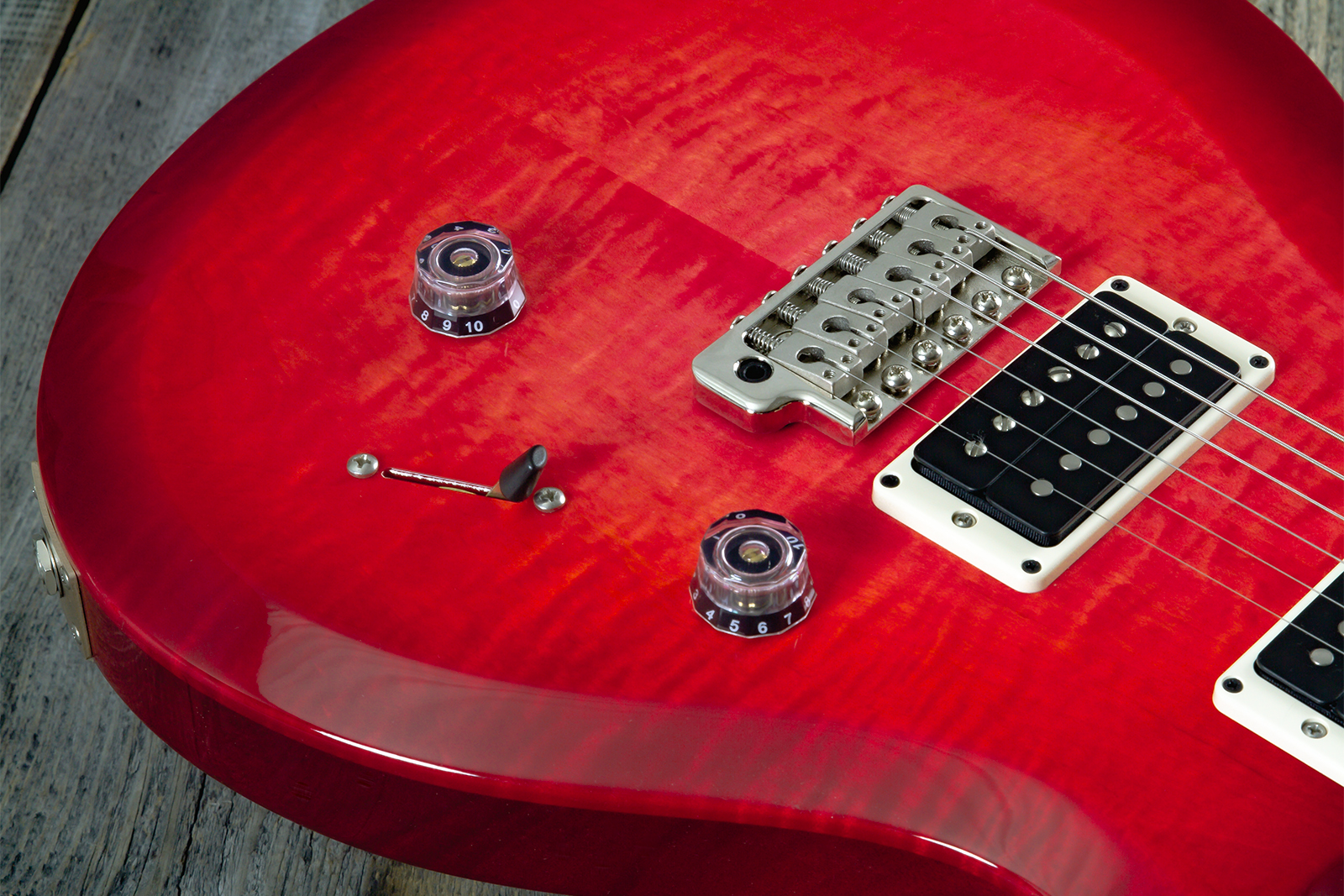 Prs Custom 24 10th Ann. S2 Ltd Usa 2h 85/15 Ht Rw - Bonni Pink Cherry Burst - Double Cut E-Gitarre - Variation 3