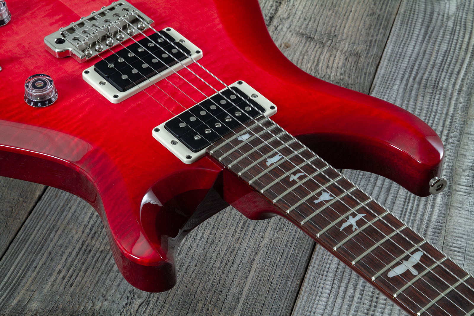 Prs Custom 24 10th Ann. S2 Ltd Usa 2h 85/15 Ht Rw - Bonni Pink Cherry Burst - Double Cut E-Gitarre - Variation 4