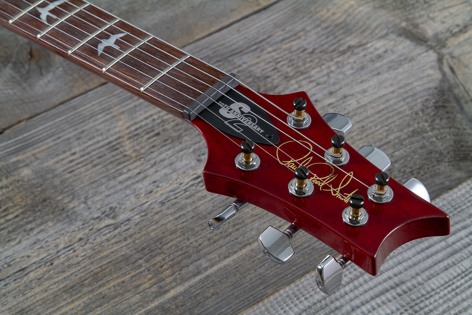 Prs Custom 24 10th Ann. S2 Ltd Usa 2h 85/15 Ht Rw - Bonni Pink Cherry Burst - Double Cut E-Gitarre - Variation 6