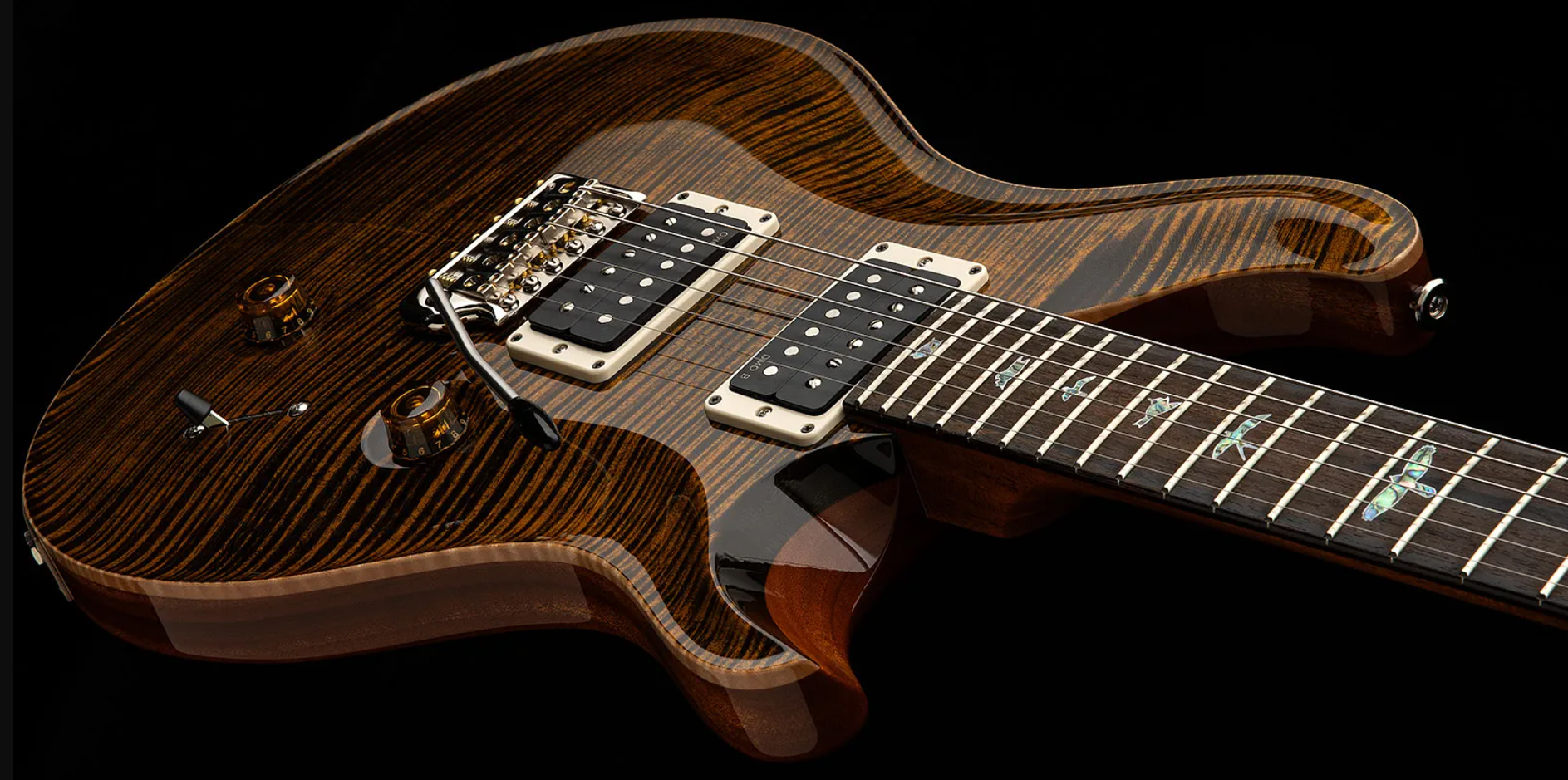 Prs Custom 24 40th Ann. Ltd Usa 2h Dmo Trem Rw - Tiger Eye - Double Cut E-Gitarre - Variation 2