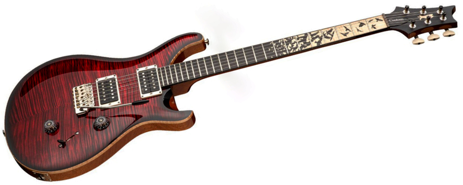 Prs Custom 24 Birds Of A Feather Usa Ltd 2h Trem Eb/mn - Blood Red - Double Cut E-Gitarre - Variation 2