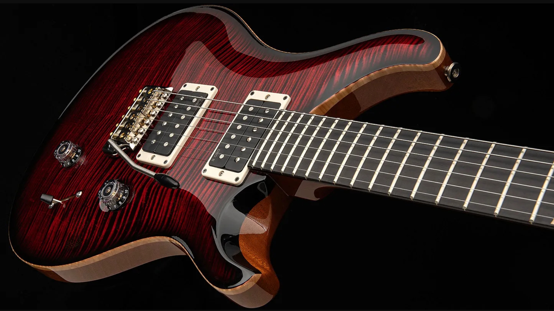 Prs Custom 24 Birds Of A Feather Usa Ltd 2h Trem Eb/mn - Blood Red - Double Cut E-Gitarre - Variation 3