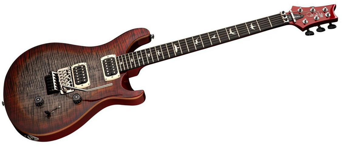 Prs Custom 24 Floyd Se (wing Tuners) 2h Fr Rw - Charcoal Cherry Burst - Double Cut E-Gitarre - Variation 1