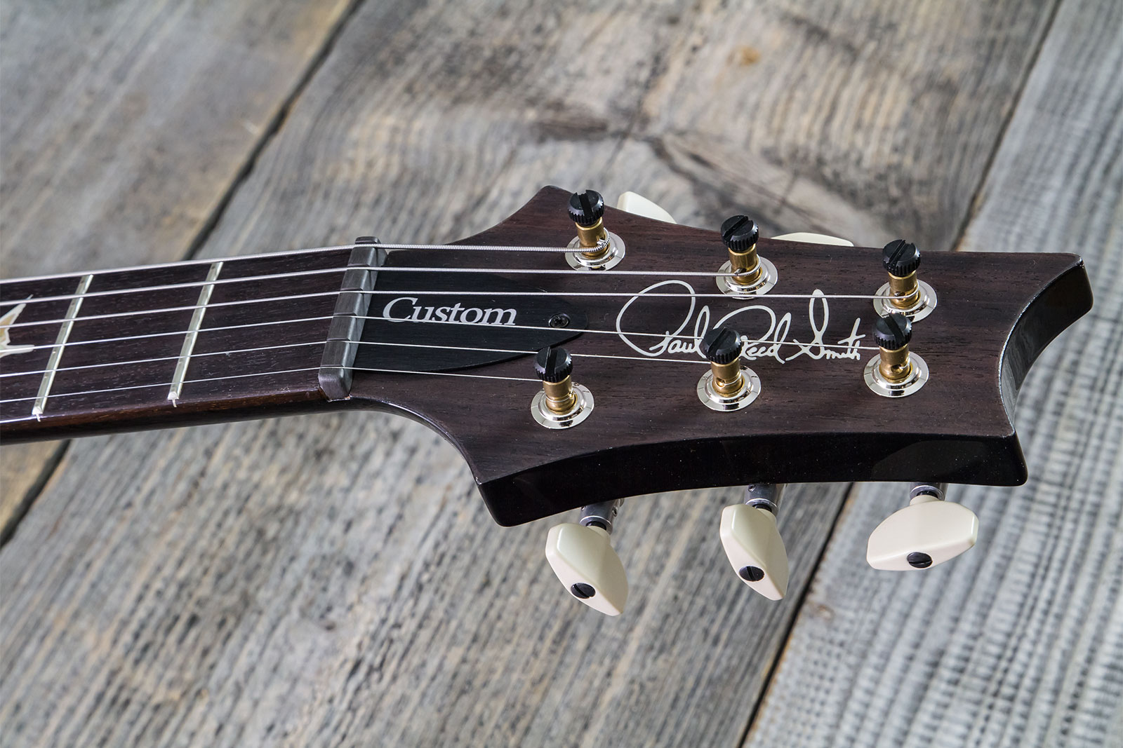 Prs Custom 24 Hand-signed Usa 2h Trem Rw #0400035 - Black Gold Wraparound Burst - Double Cut E-Gitarre - Variation 6