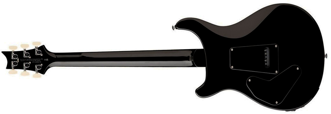 Prs Custom 24 Quilt Se (wing Tuners) 2h Trem Rw - Teal Black - Double Cut E-Gitarre - Variation 2