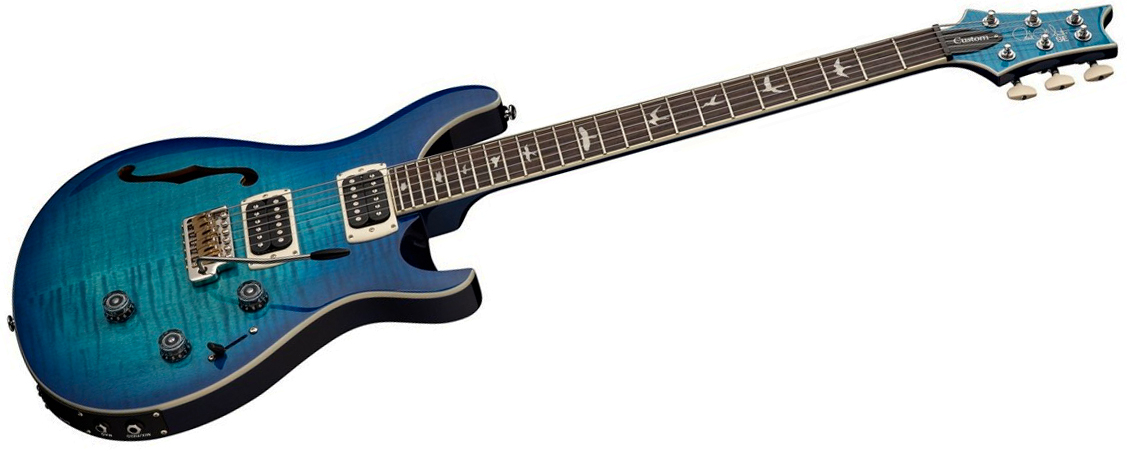 Prs Custom 24 Semi Hollow Piezo Se (wing Tuners) 2h Ht Rw - Lake Blue - Semi-Hollow E-Gitarre - Variation 2
