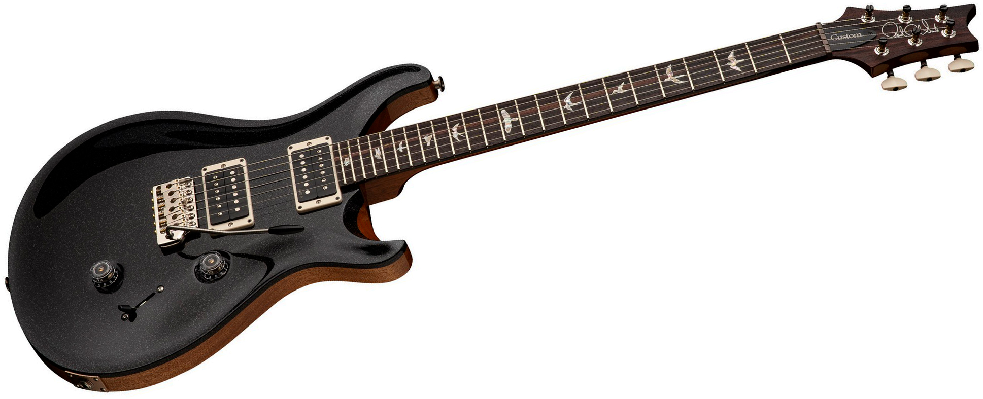 Prs Custom 24 Usa 2h Dmo Trem Rw - Black Rainbow Holoflake - Double Cut E-Gitarre - Variation 1