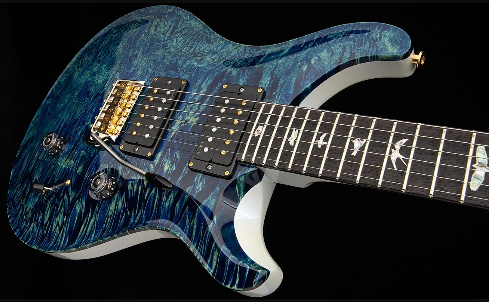 Prs Custom 24 Usa 2h Dmo Trem Rw - River Blue Pearl - Double Cut E-Gitarre - Variation 3