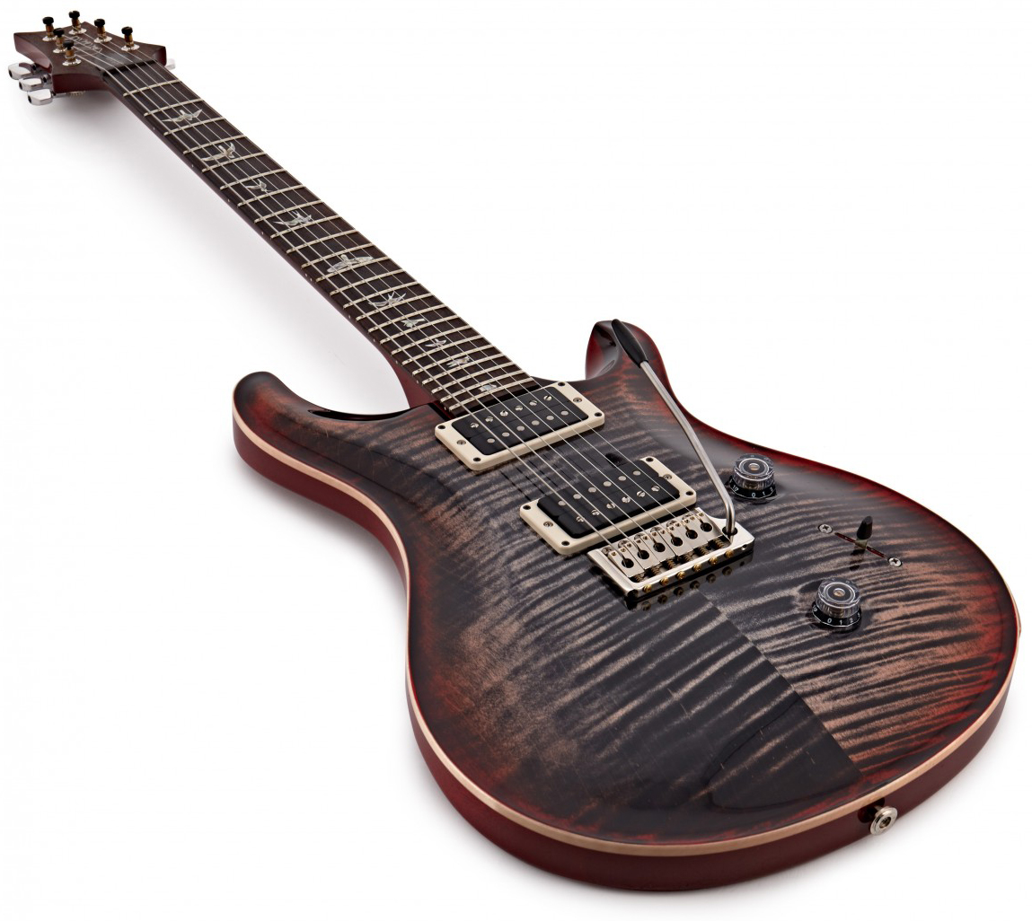 Prs Custom 24 Usa 2h Trem Rw - Charcoal Cherry Burst - Double Cut E-Gitarre - Variation 2