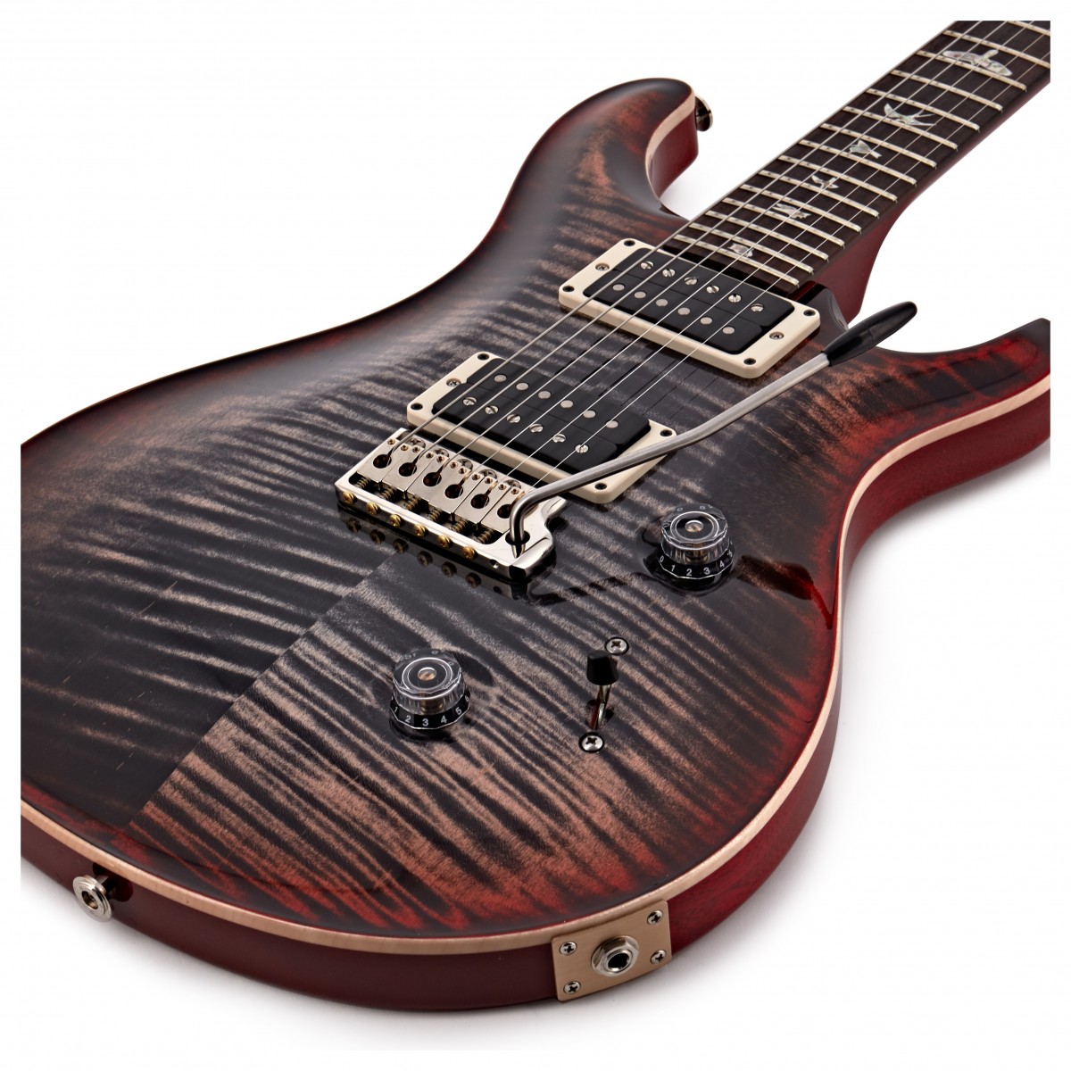 Prs Custom 24 Usa 2h Trem Rw - Charcoal Cherry Burst - Double Cut E-Gitarre - Variation 3