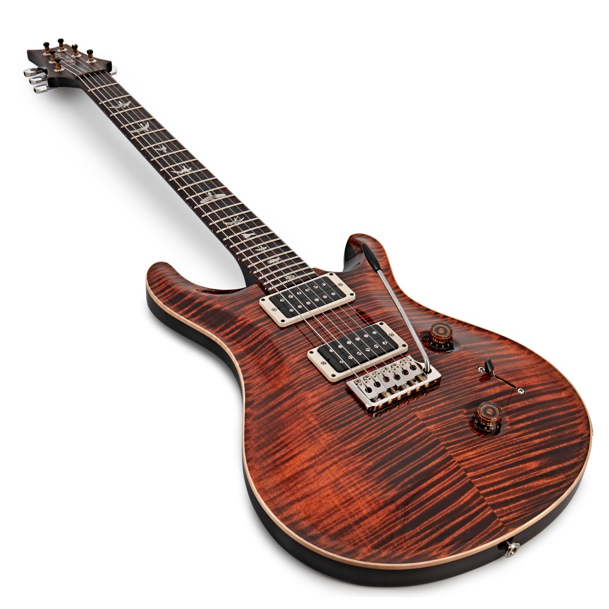 Prs Custom 24 Usa 2h Trem Rw - Orange Tiger - Double Cut E-Gitarre - Variation 2
