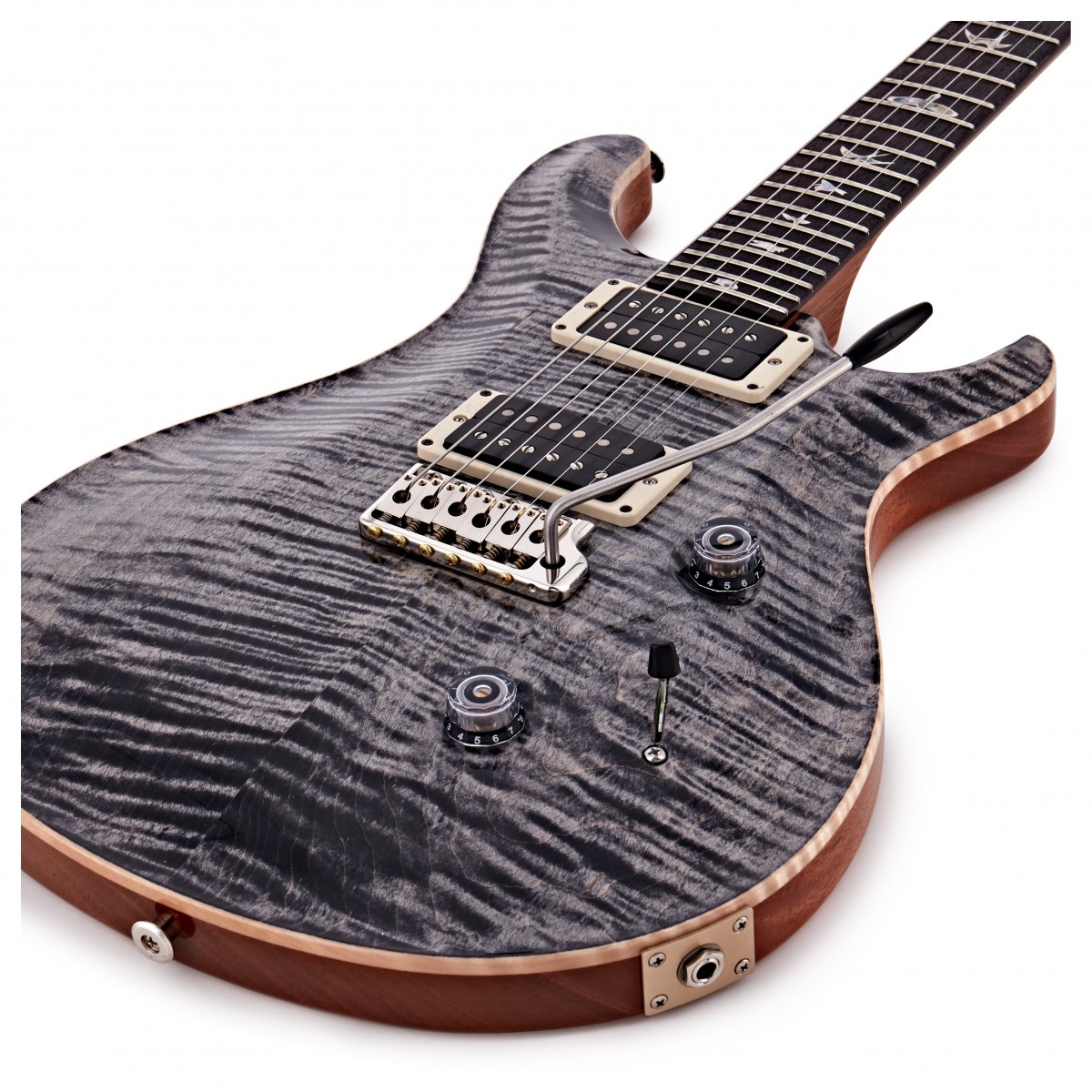 Prs Custom 24 Usa Hh Trem Rw - Charcoal Burst - Double Cut E-Gitarre - Variation 3