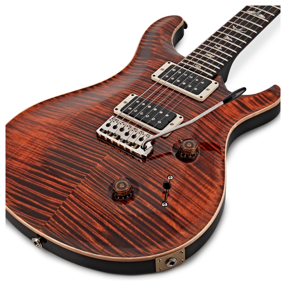 Prs Custom 24 Usa 2h Trem Rw - Orange Tiger - Double Cut E-Gitarre - Variation 3