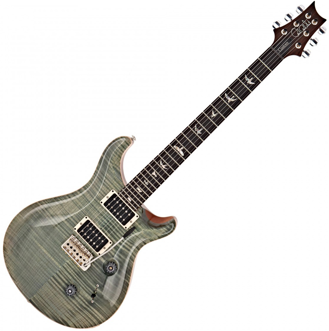 Prs Custom 24 Usa Hh Trem Rw - Trampas Green - Double Cut E-Gitarre - Variation 7