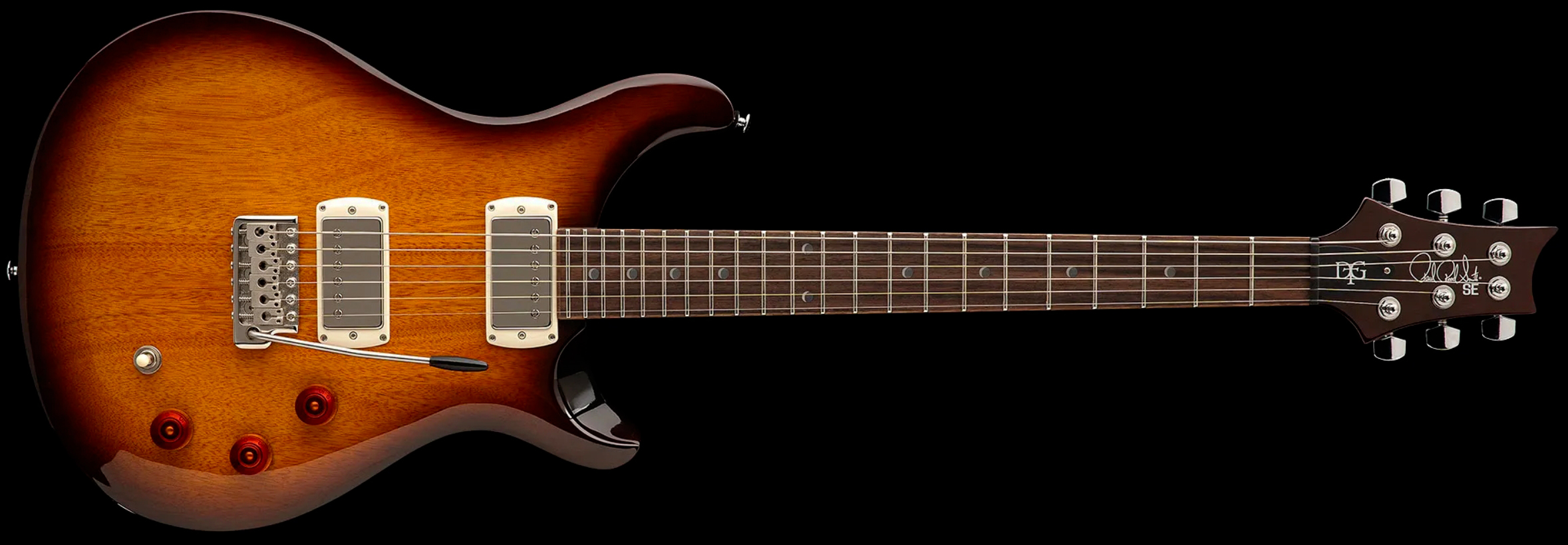 Prs David Grissom Dgt Standard Se Signature 2h Trem Rw - Mccarty Tobacco Sunburst - Double Cut E-Gitarre - Variation 1