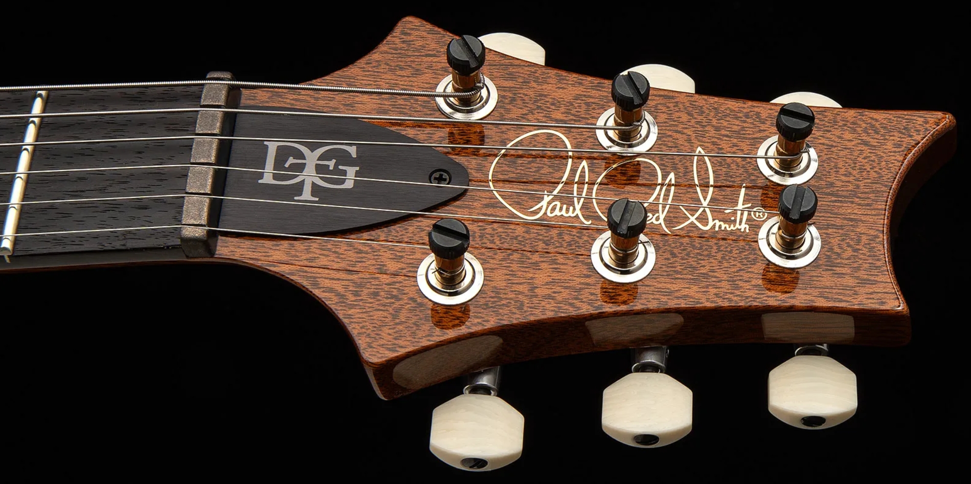 Prs David Grissom Dgt Usa Signature 2h Trem Rw - Tiger Eye - Double Cut E-Gitarre - Variation 5