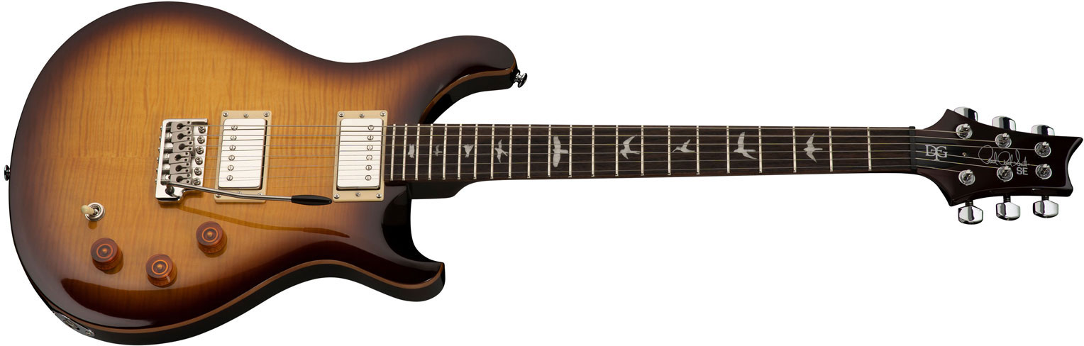 Prs David Grissom Se Dgt 2023 Signature 2h Trem Rw - Mccarty Tobacco Sunburst - Double Cut E-Gitarre - Variation 1