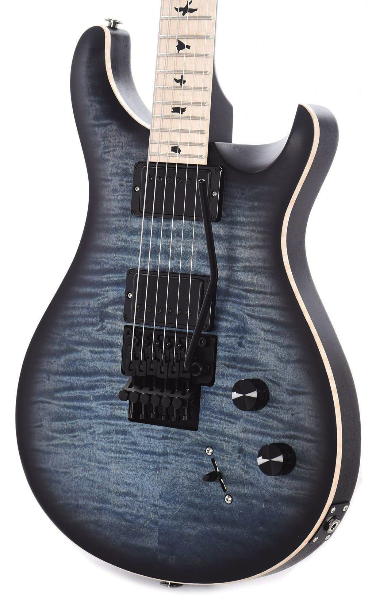 Prs Dustie Waring Dw Ce 24 Floyd Bolt-on Usa Signature 2h Fr Mn - Faded Blue Smokeburst - Double Cut E-Gitarre - Variation 2