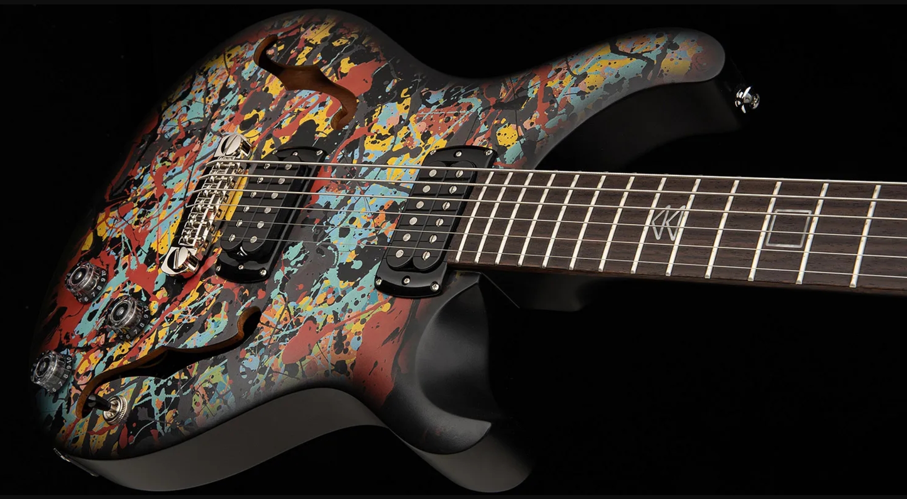 Prs Ed Sheeran Hollowbody I Piezo Baritone Se Signature 2h Ht Rw - Cosmic Splash - Bariton E-Gitarre - Variation 3