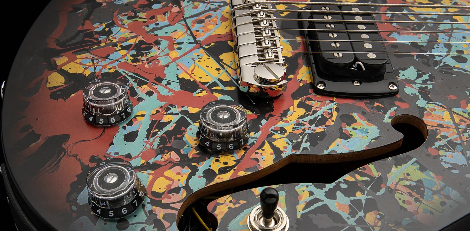 Prs Ed Sheeran Hollowbody I Piezo Baritone Se Signature 2h Ht Rw - Cosmic Splash - Bariton E-Gitarre - Variation 4