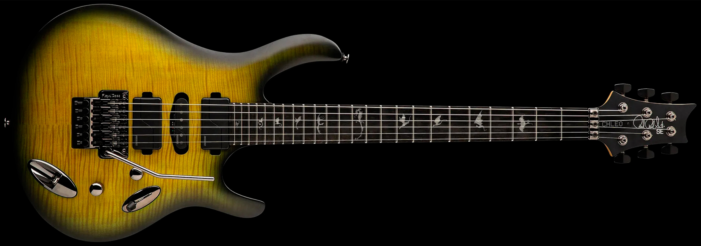 Prs Herman Li Chleo Se Signature Hsh Fishman Fluence Fr Eb - Mantis Burst - E-Gitarre aus Metall - Variation 2