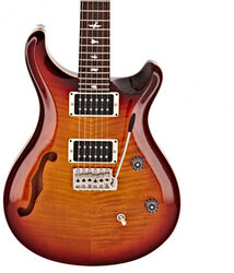 Double cut e-gitarre Prs USA Bolt-On CE 24 Semi-Hollow - Dark cherry sunburst