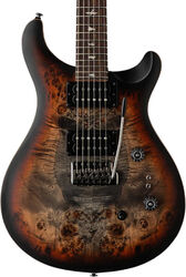 Double cut e-gitarre Prs SE Exotic Veneer Custom 24-08 Poplar Burl - Charcoal cherry midnight burst