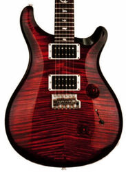 Double cut e-gitarre Prs USA Custom 24 - Fire red burst