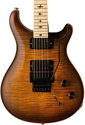 Double cut e-gitarre Prs USA Dustie Waring DW CE 24 Floyd - Burnt amber smokeburst