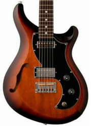 Double cut e-gitarre Prs S2 Vela Semi-Hollow USA - Mccarty tobacco sunburst