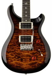 Double cut e-gitarre Prs SE Custom 24 Quilt - Black gold burst