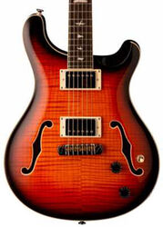 Semi-hollow e-gitarre Prs SE Hollowbody II 2021 - Tri-color sunburst