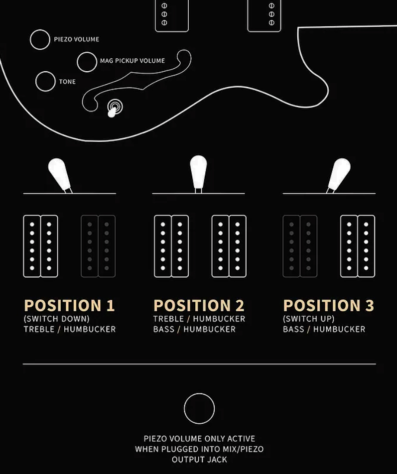 Prs Hollowbody Ii Piezo Se (wing Tuners) 2h Ht Eb - Peacock Blue Burst - Semi-Hollow E-Gitarre - Variation 3