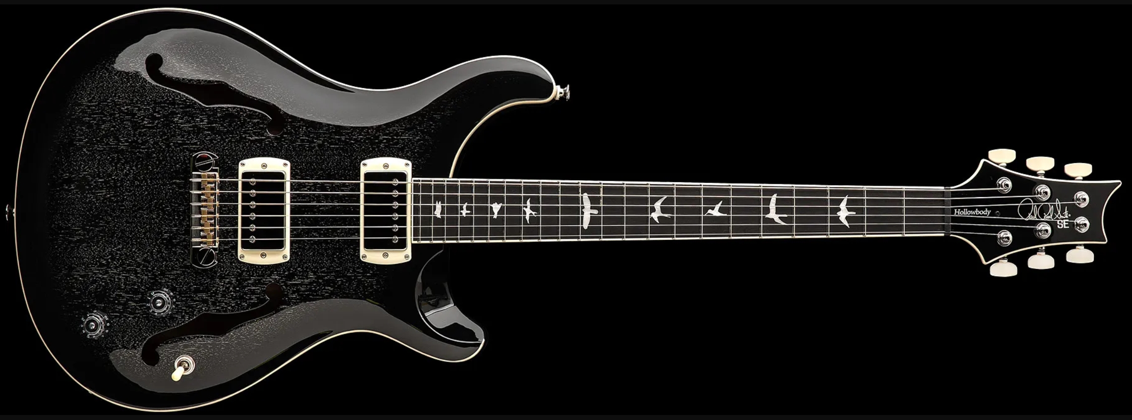 Prs Hollowbody Standard Se 2h Ht Eb - Dog Hair Smokeburst - Semi-Hollow E-Gitarre - Variation 2