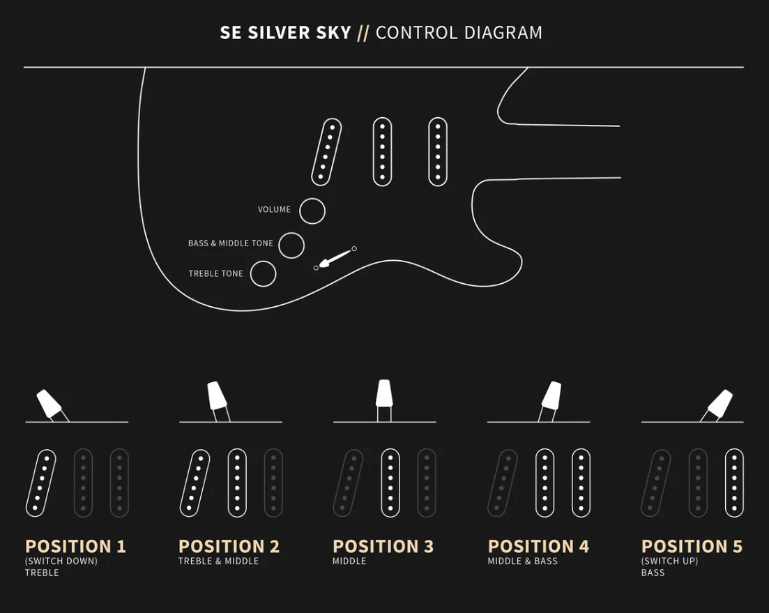 Prs John Mayer Se Silver Sky Maple Signature 3s Trem Mn - Overland Gray - Signature-E-Gitarre - Variation 5