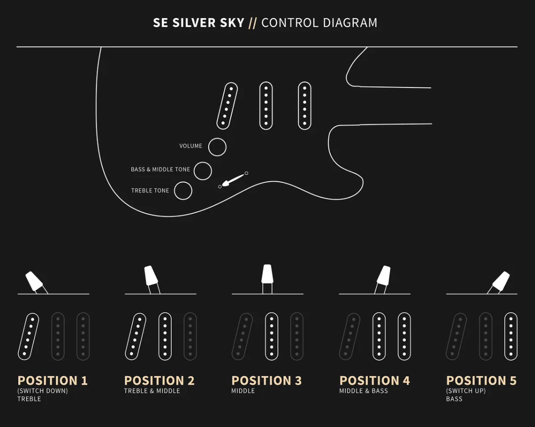 Prs John Mayer Se Silver Sky Maple Signature 3s Trem Mn - Overland Gray - Signature-E-Gitarre - Variation 5