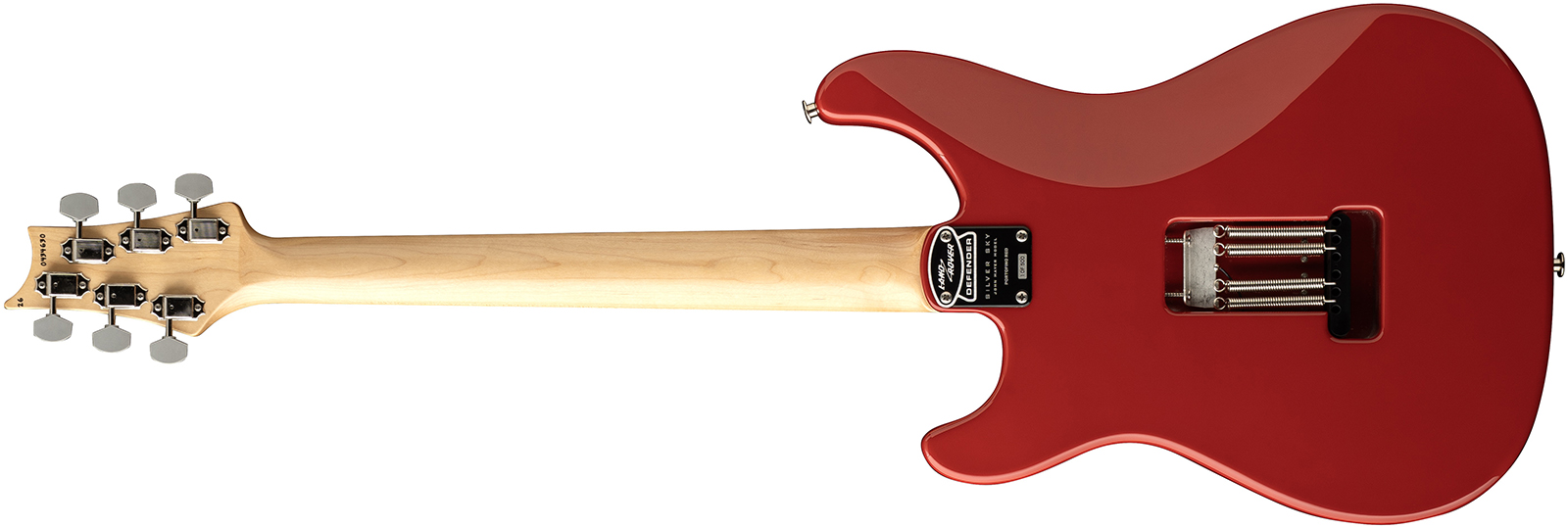 Prs John Mayer Silver Sky Defender Bolt-on Usa Ltd Trem 3s Rw - Portofino Red - E-Gitarre in Str-Form - Variation 1