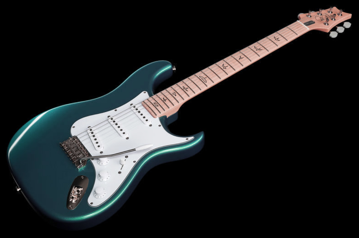 Prs John Mayer Silver Sky Ltd Usa Signature 3s Trem Mn +housse - Dodgem Blue - E-Gitarre in Str-Form - Variation 2
