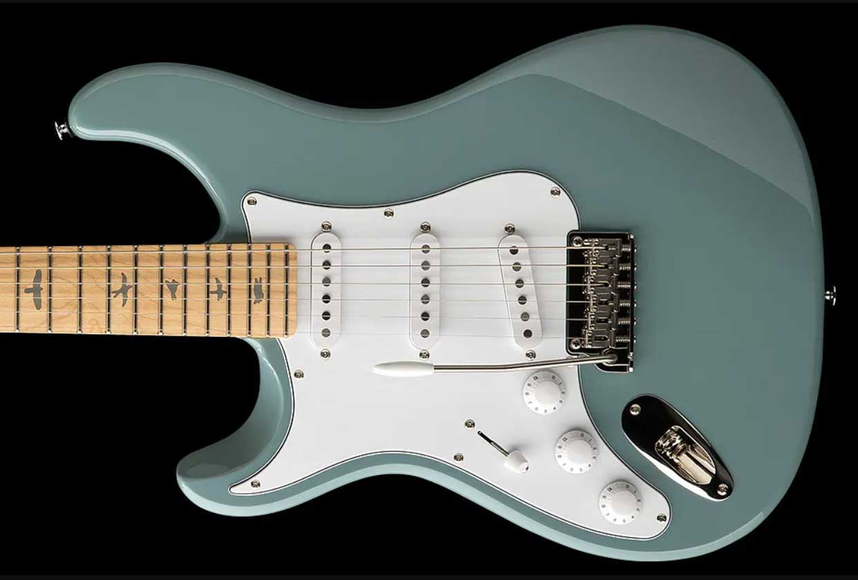 Prs John Mayer Silver Sky Maple Lh Se Signature Gaucher 3s Trem Mn - Stone Blue - E-Gitarre in Str-Form - Variation 1