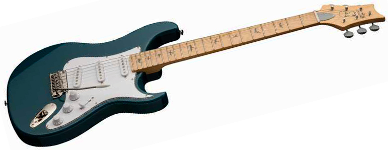 Prs John Mayer Silver Sky Maple Se Signature 3s Trem Mn - Nylon Blue - E-Gitarre in Str-Form - Variation 2