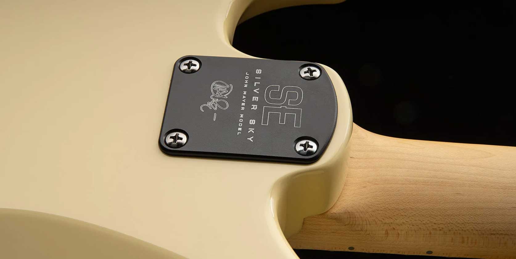 Prs John Mayer Silver Sky Maple Se Signature 3s Trem Mn - Moon White - E-Gitarre in Str-Form - Variation 3