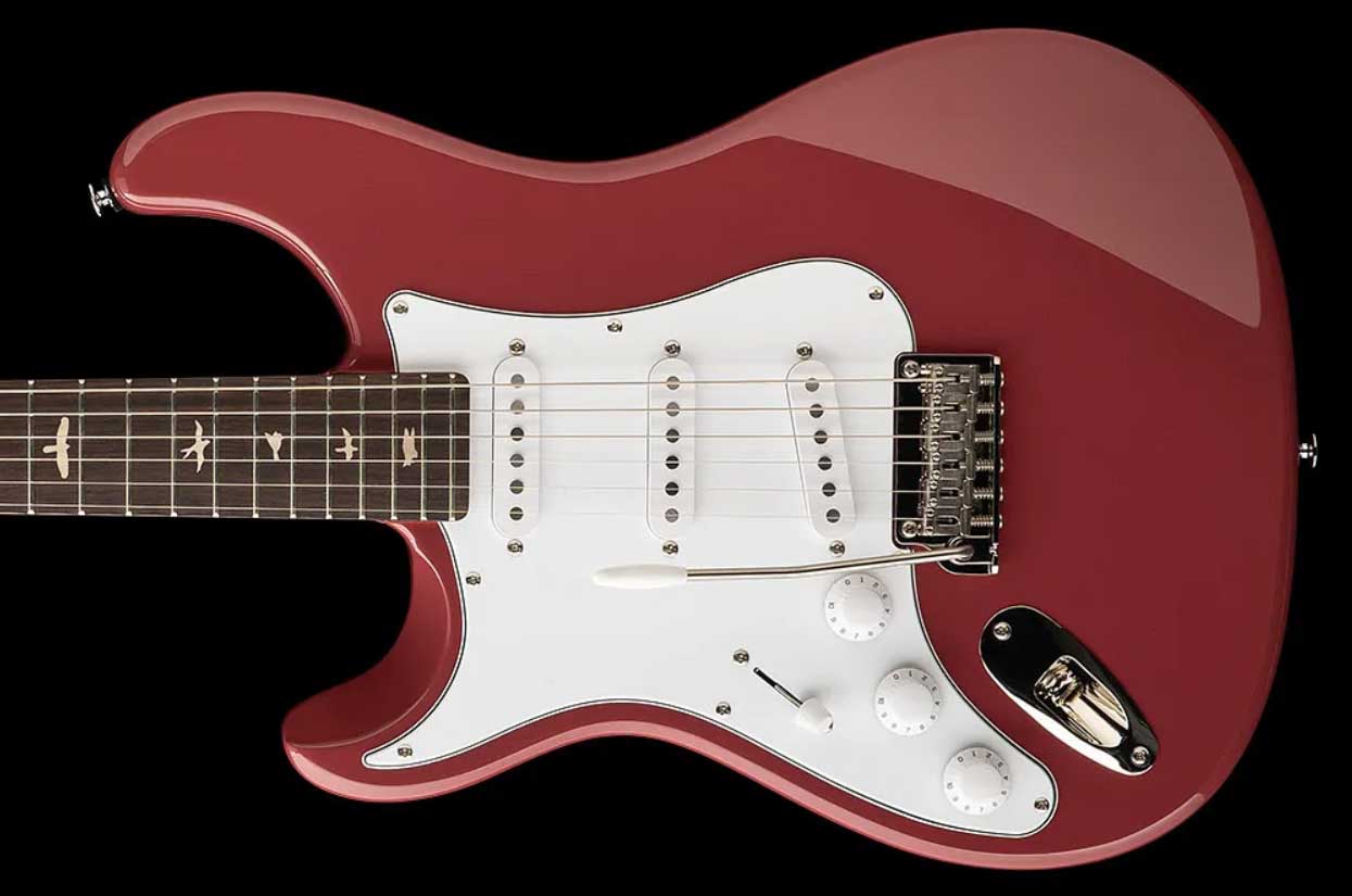 Prs John Mayer Silver Sky Rosewood Lh Se Signature Gaucher 3s Trem Rw - Derby Red - E-Gitarre in Str-Form - Variation 1