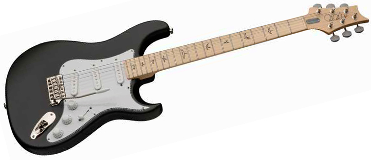 Prs John Mayer Silver Sky Usa Signature 3s Trem Mn - Faded Black Tee Satin - E-Gitarre in Str-Form - Variation 1