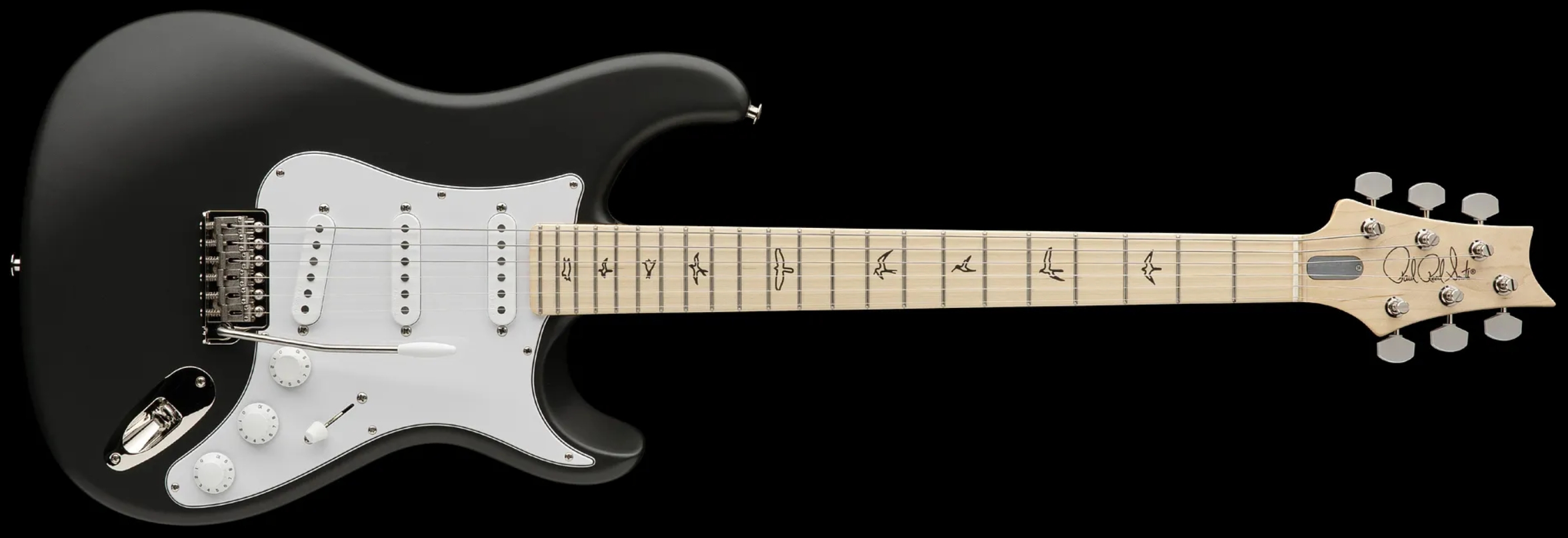 Prs John Mayer Silver Sky Usa Signature 3s Trem Mn - Faded Black Tee Satin - E-Gitarre in Str-Form - Variation 3