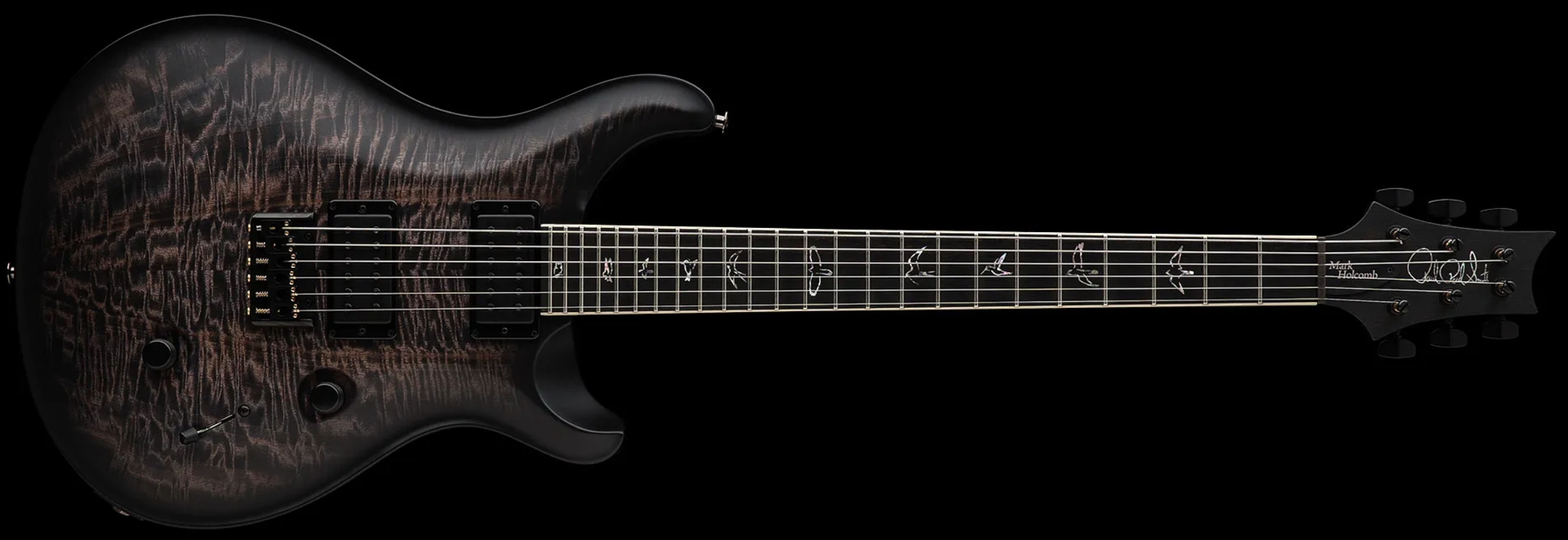 Prs Mark Holcomb Usa Signature 2h Seymour Duncan Ht Eb - Purple Mist Wraparound Burst - Double Cut E-Gitarre - Variation 1