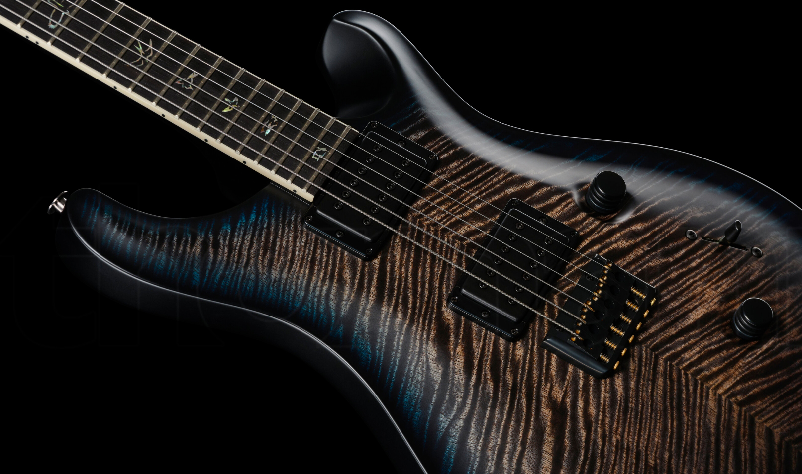 Prs Mark Holcomb Usa Signature 2h Seymour Duncan Ht Eb - Holcomb Wraparound Blue Burst - Double Cut E-Gitarre - Variation 3