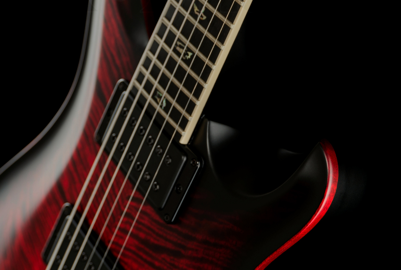 Prs Mark Holcomb Usa Signature 2h Seymour Duncan Ht Eb - Fire Smokeburst - Double Cut E-Gitarre - Variation 3