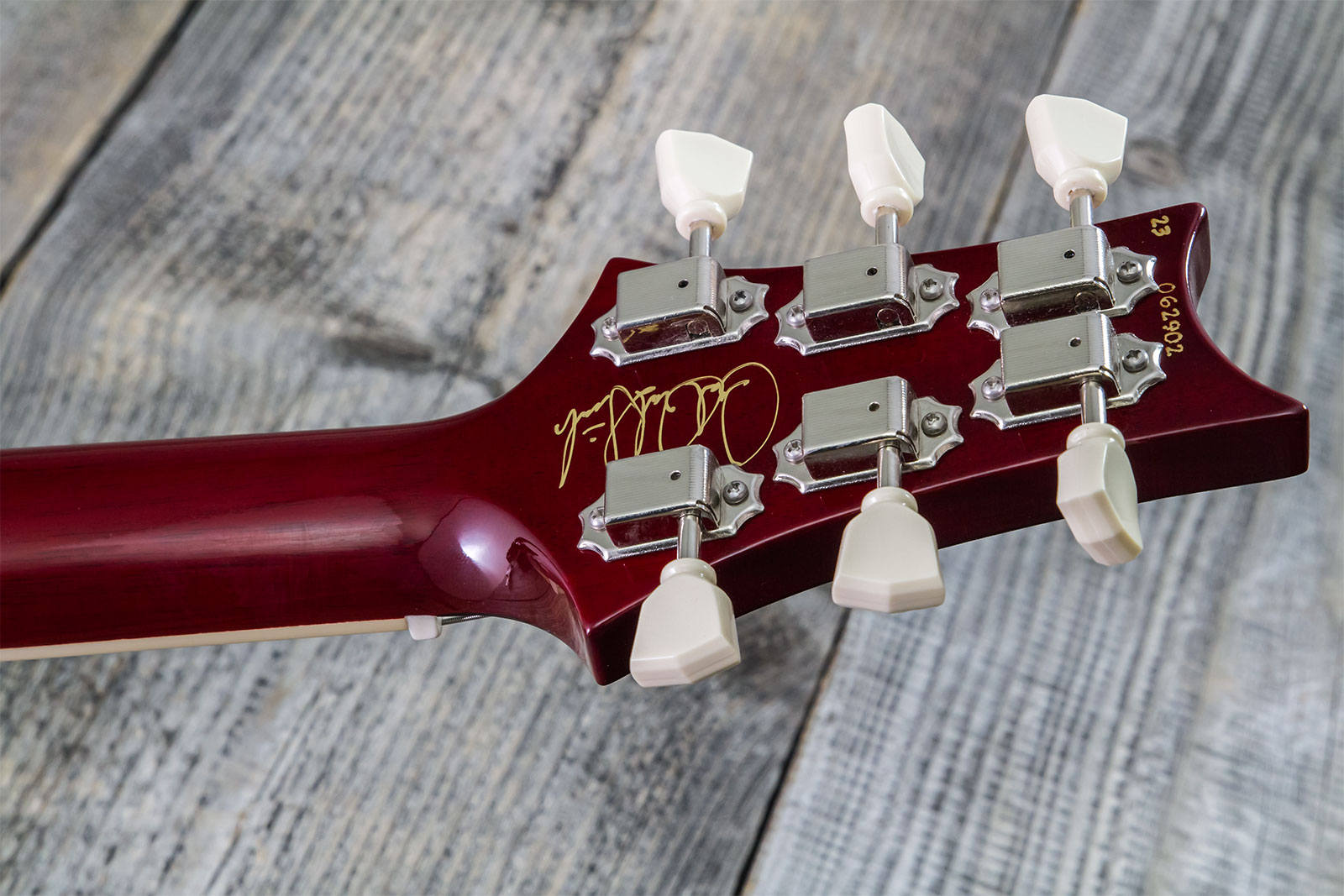 Prs Mccarty 594 Hand-signed Usa 2h Ht Rw #0362902 - Fire Red Burst - Double Cut E-Gitarre - Variation 11